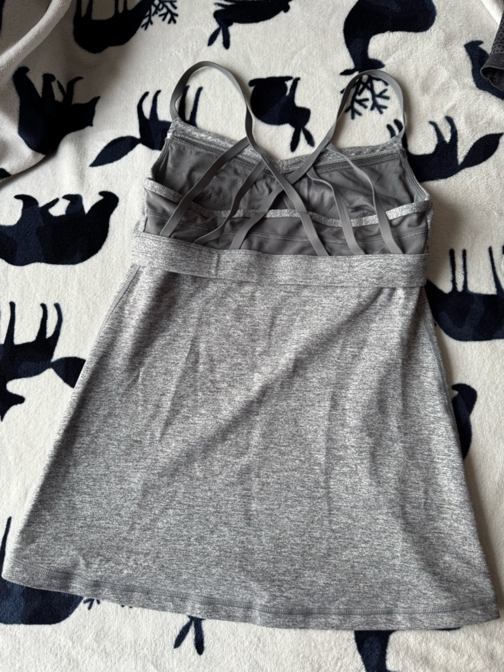 Lululemon Just Breathe Tank Size 6 Heathered Slate / Slate - Picture 8 of 11